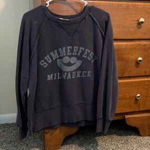 Gray MV Sport sweatshirt. Size: Medium.